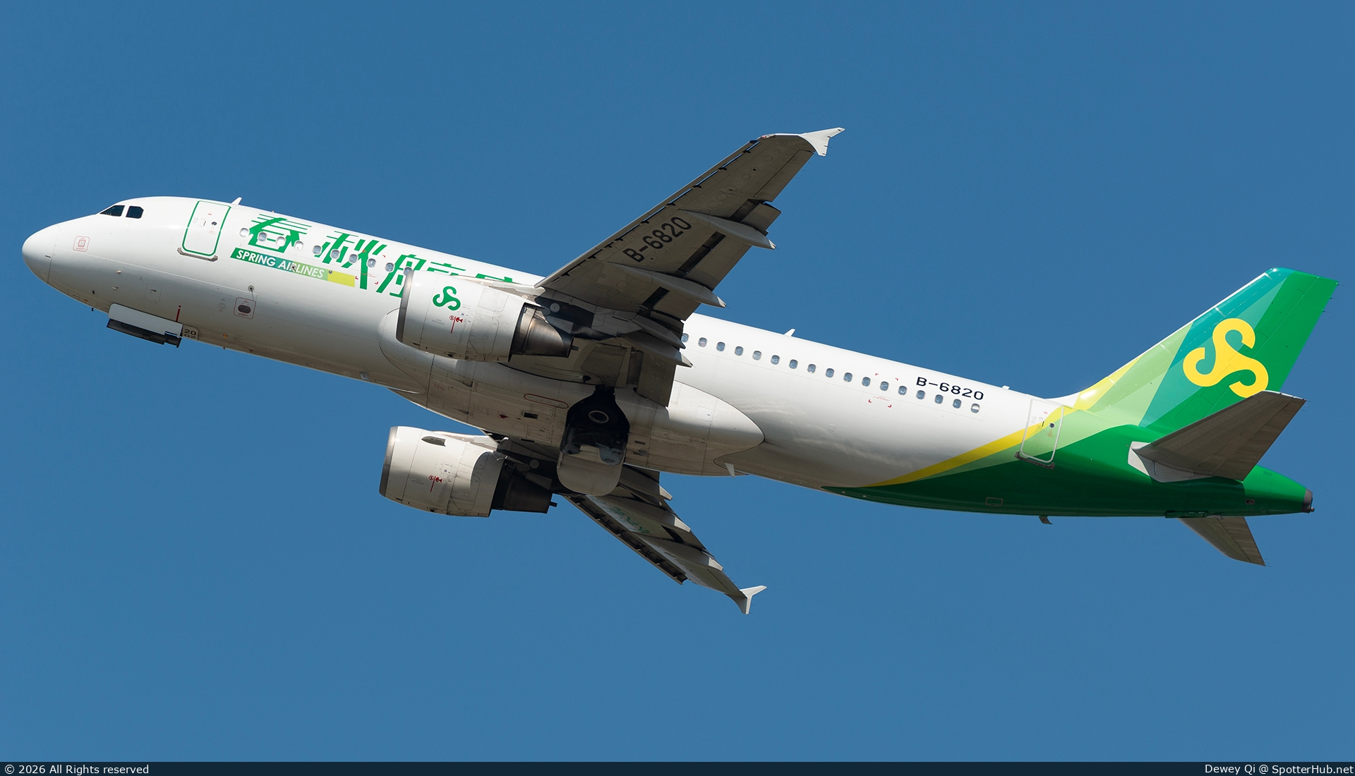 Photo of B-6820 - Airbus A320-214 operated by Spring Airlines
