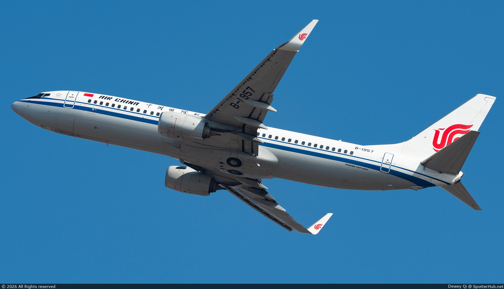 Photo of B-1957 - Boeing 737-89L operated by Air China