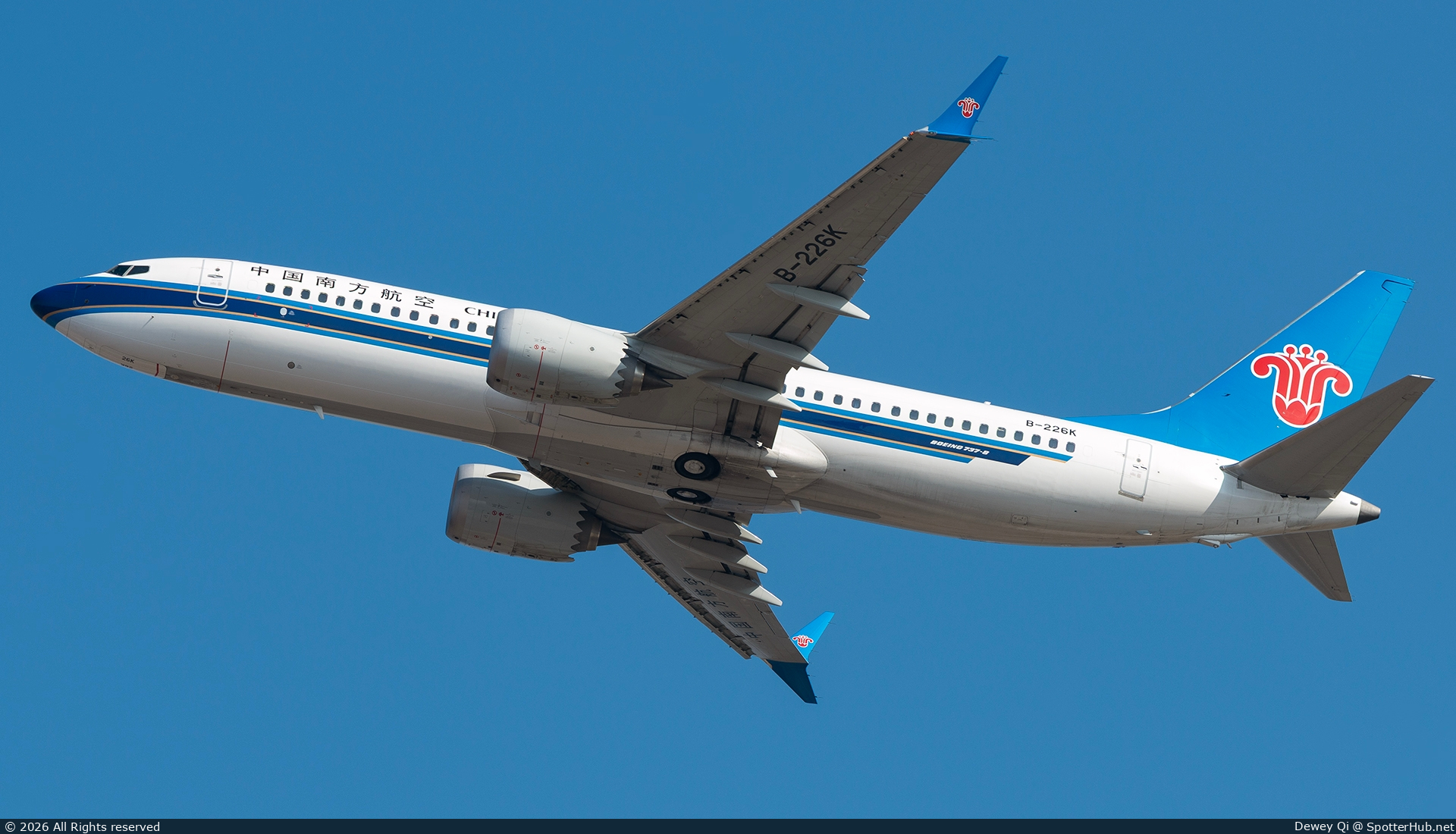 Photo of B-226K - Boeing 737 MAX 8 operated by China Southern Airlines