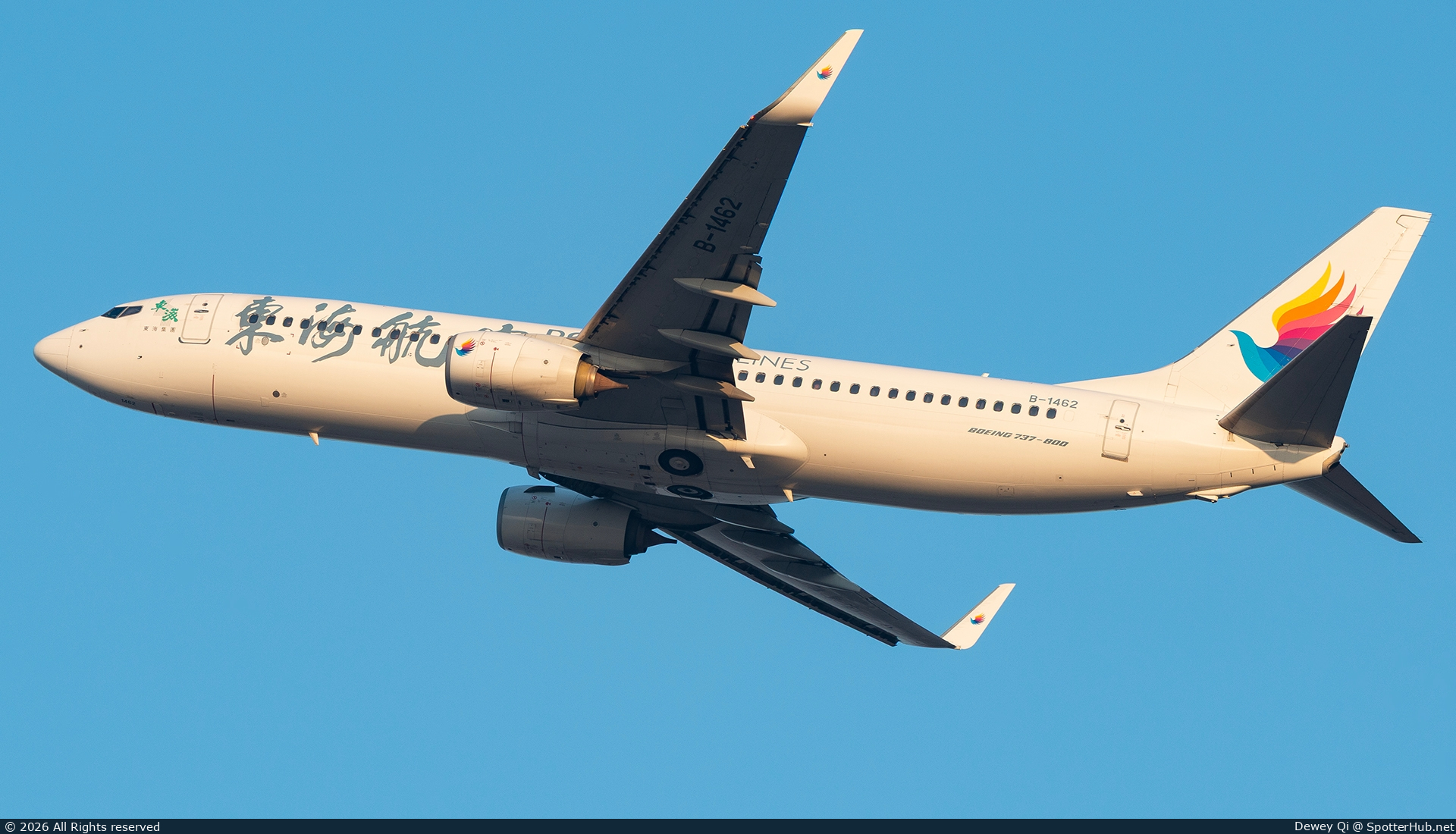 Photo of B-1462 - Boeing 737-83Z operated by Donghai Airlines