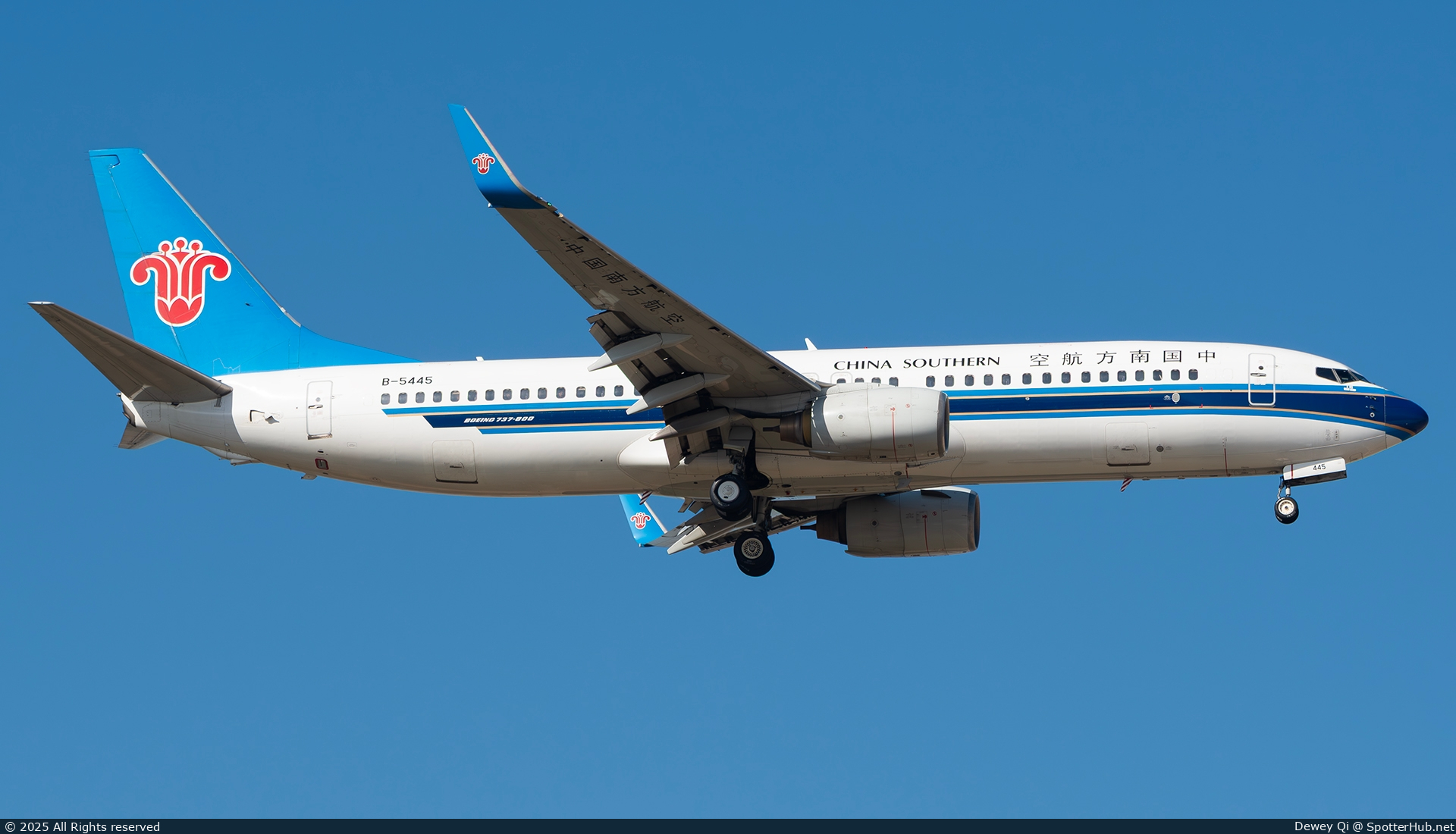 Photo of B-5445 - Boeing 737-81B operated by China Southern Airlines