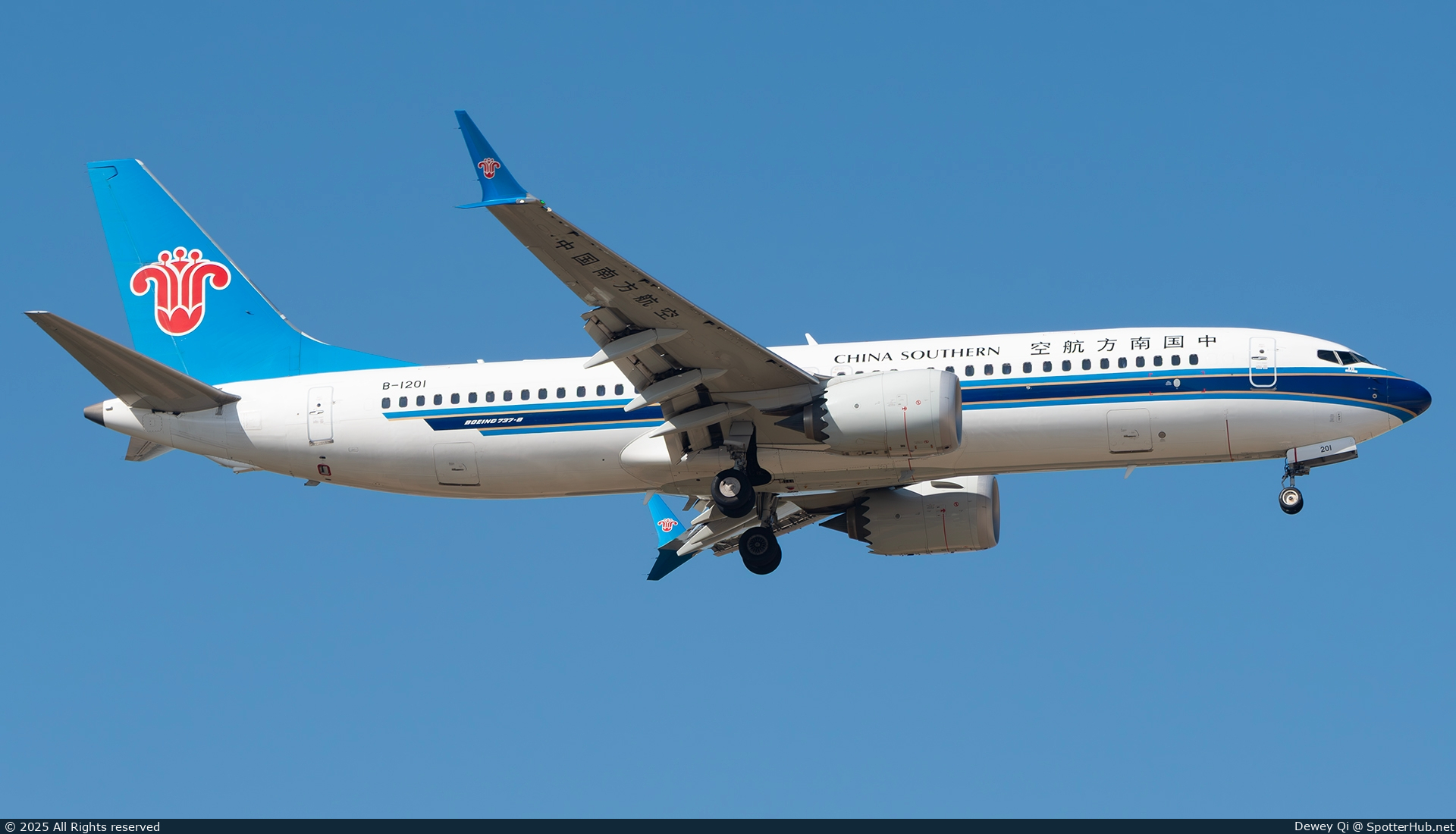 Photo of B-1201 - Boeing 737 MAX 8 operated by China Southern Airlines