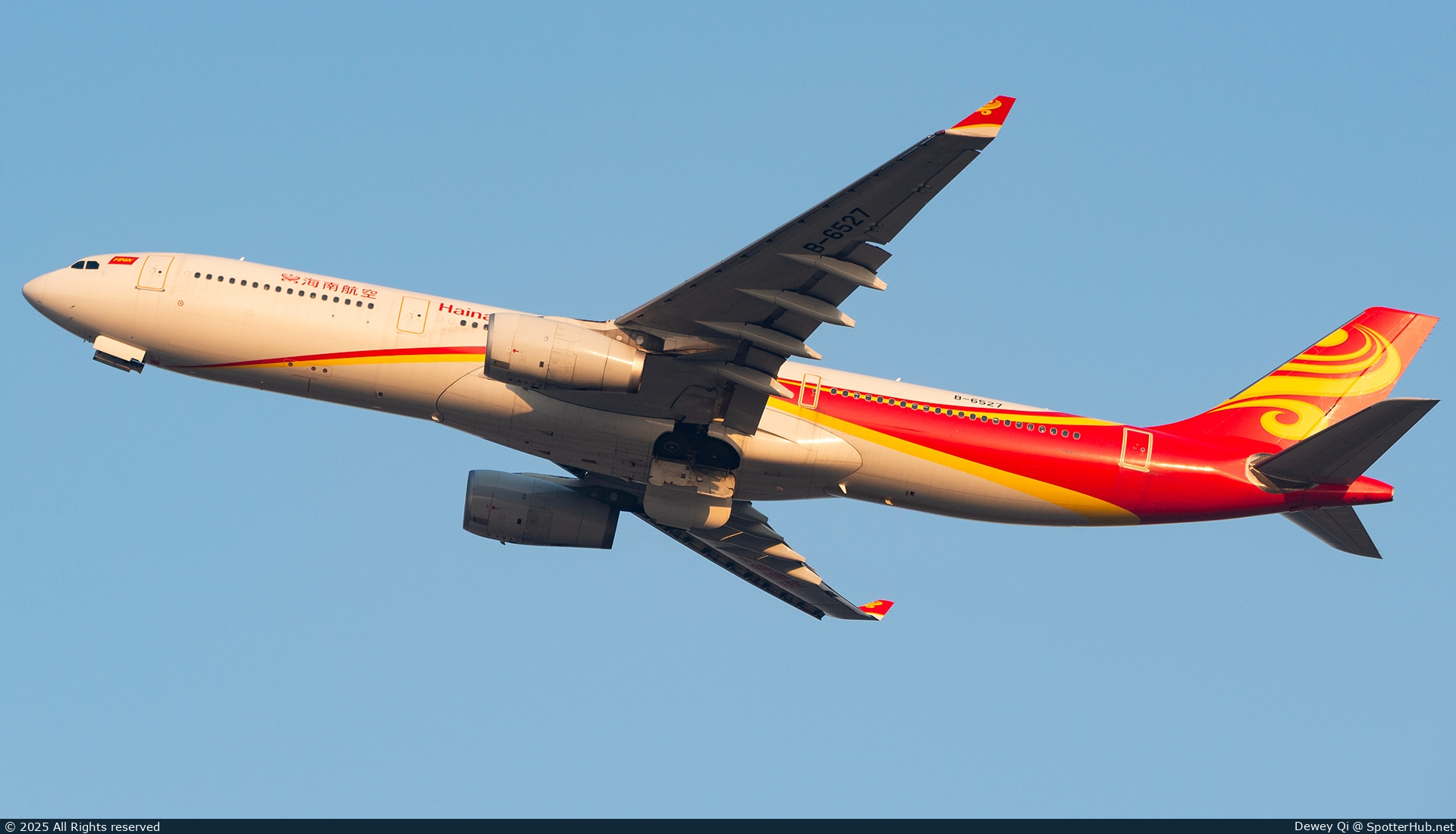 Photo of B-6527 - Airbus A330-343 operated by Hainan Airlines