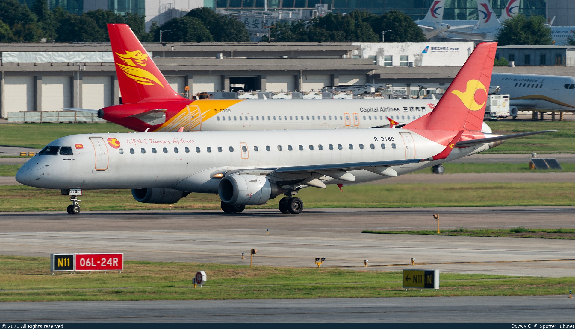 Photo of B-3160 - Embraer ERJ-190LR operated by Tianjin Airlines