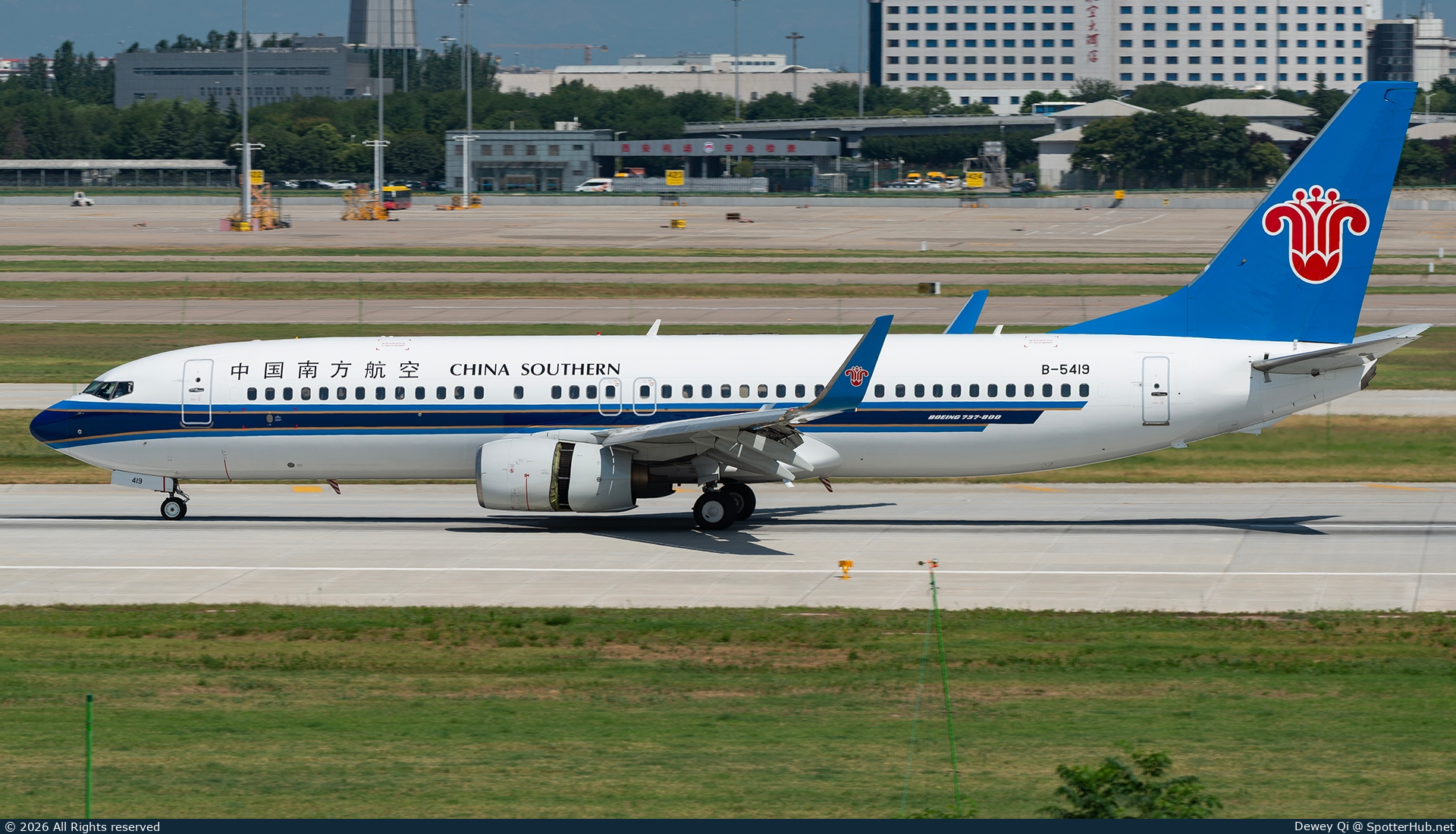 Photo of B-5419 - Boeing 737-81B operated by China Southern Airlines