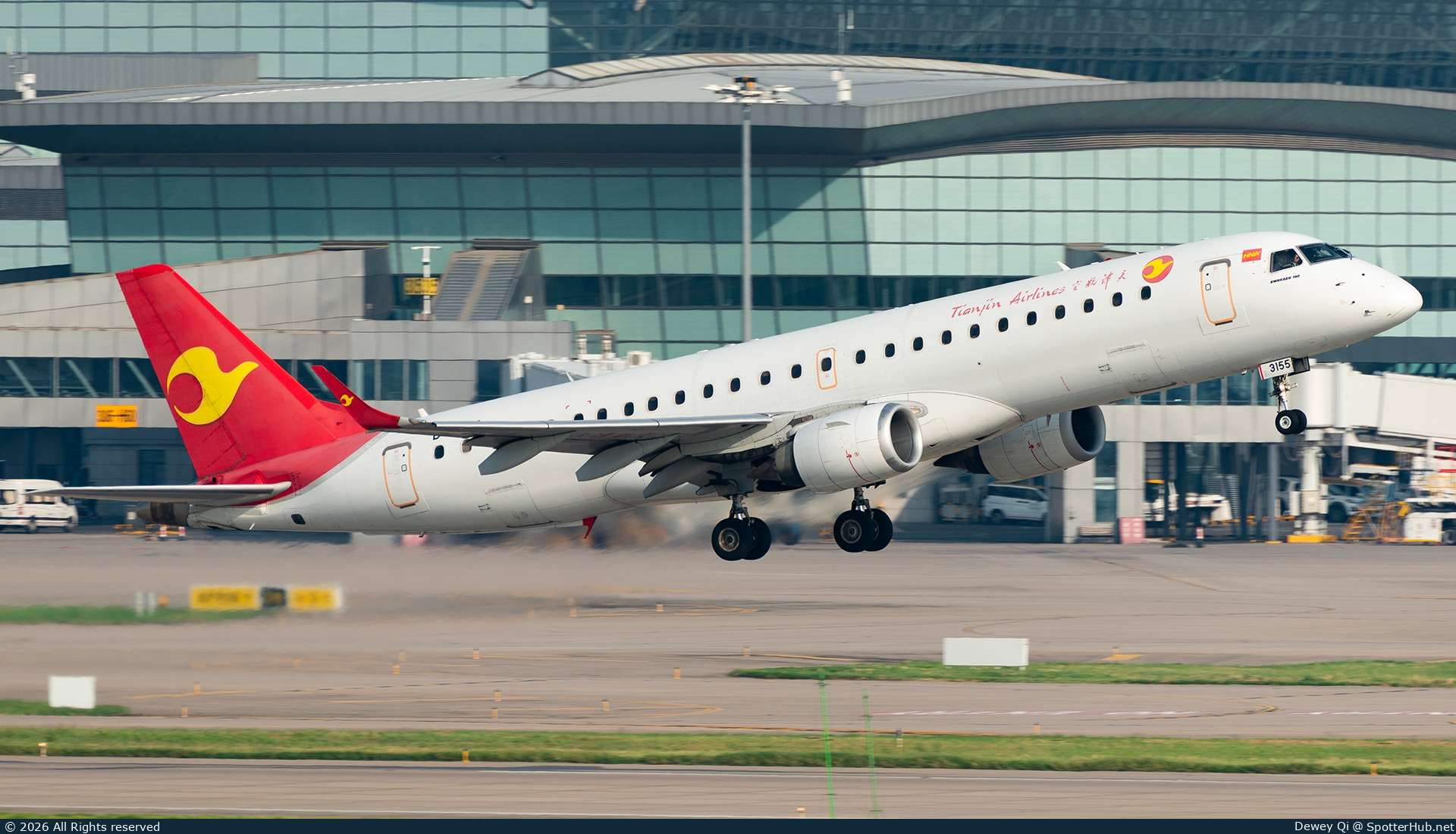 Photo of B-3155 - Embraer ERJ-190LR operated by Tianjin Airlines