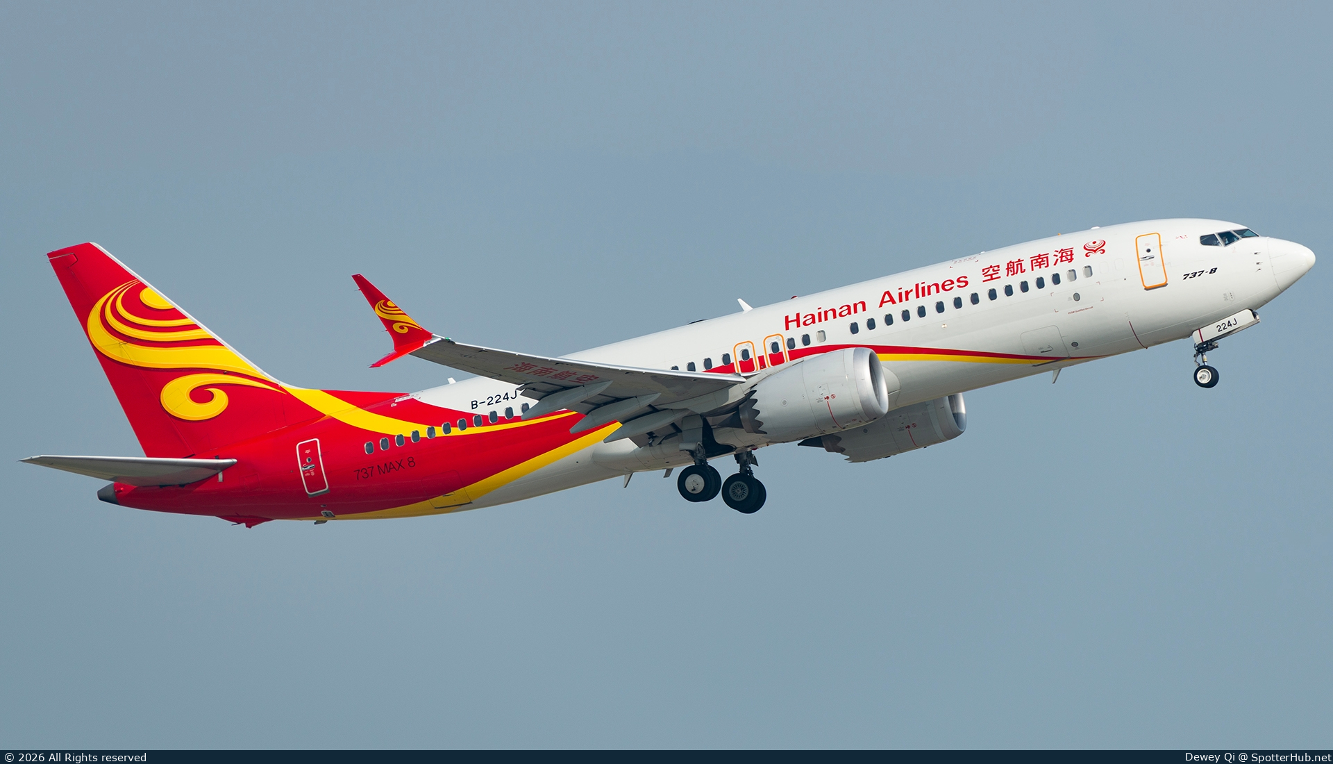 Photo of B-224J - Boeing 737 MAX 8 operated by Hainan Airlines