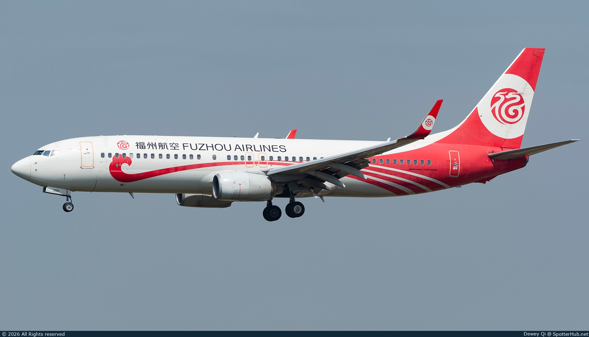 Photo of B-1350 - Boeing 737-8AL operated by Fuzhou Airlines