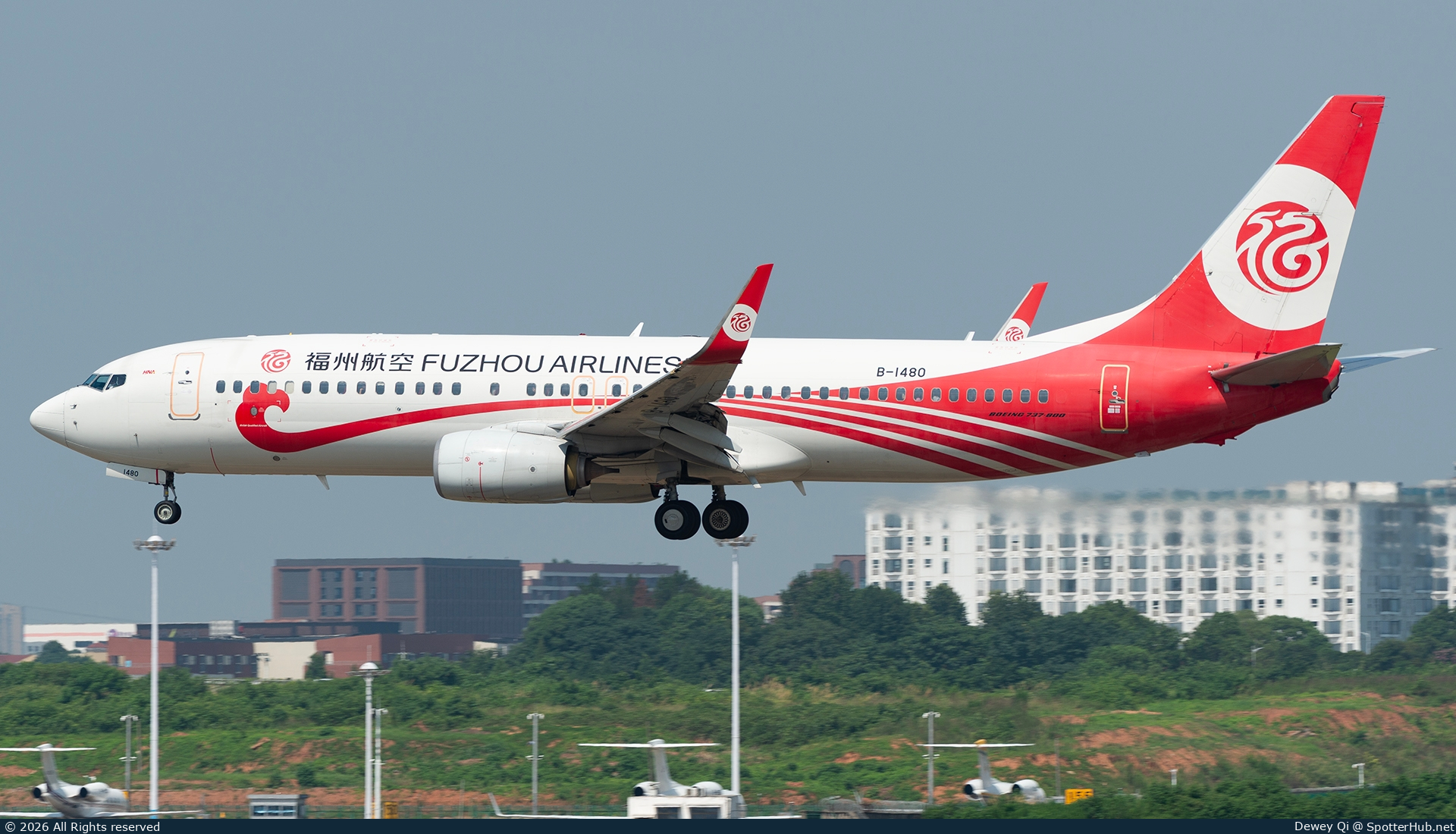 Photo of B-1480 - Boeing 737-86W operated by Fuzhou Airlines