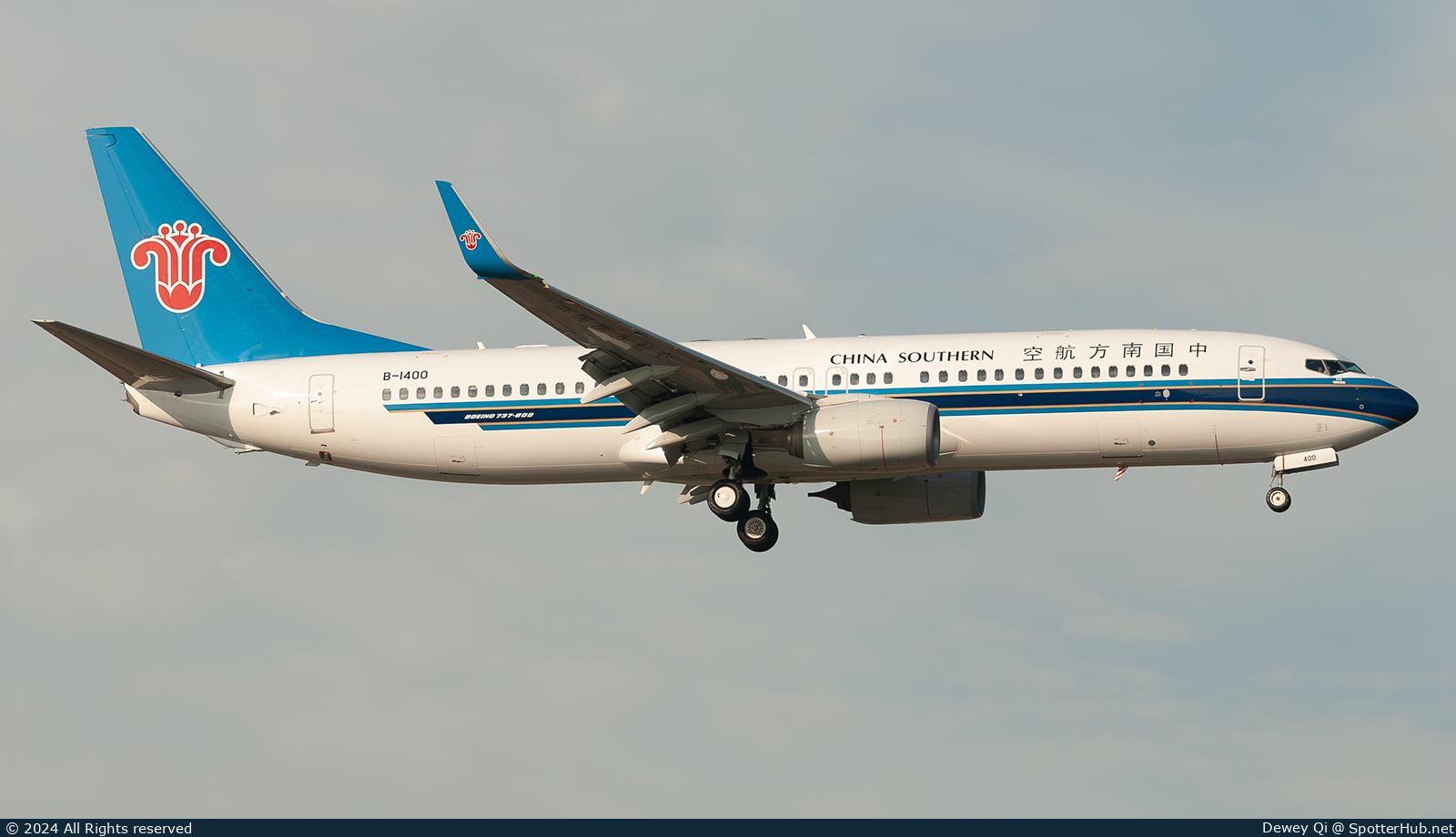 Photo of B-1400 - Boeing 737-81B operated by China Southern Airlines