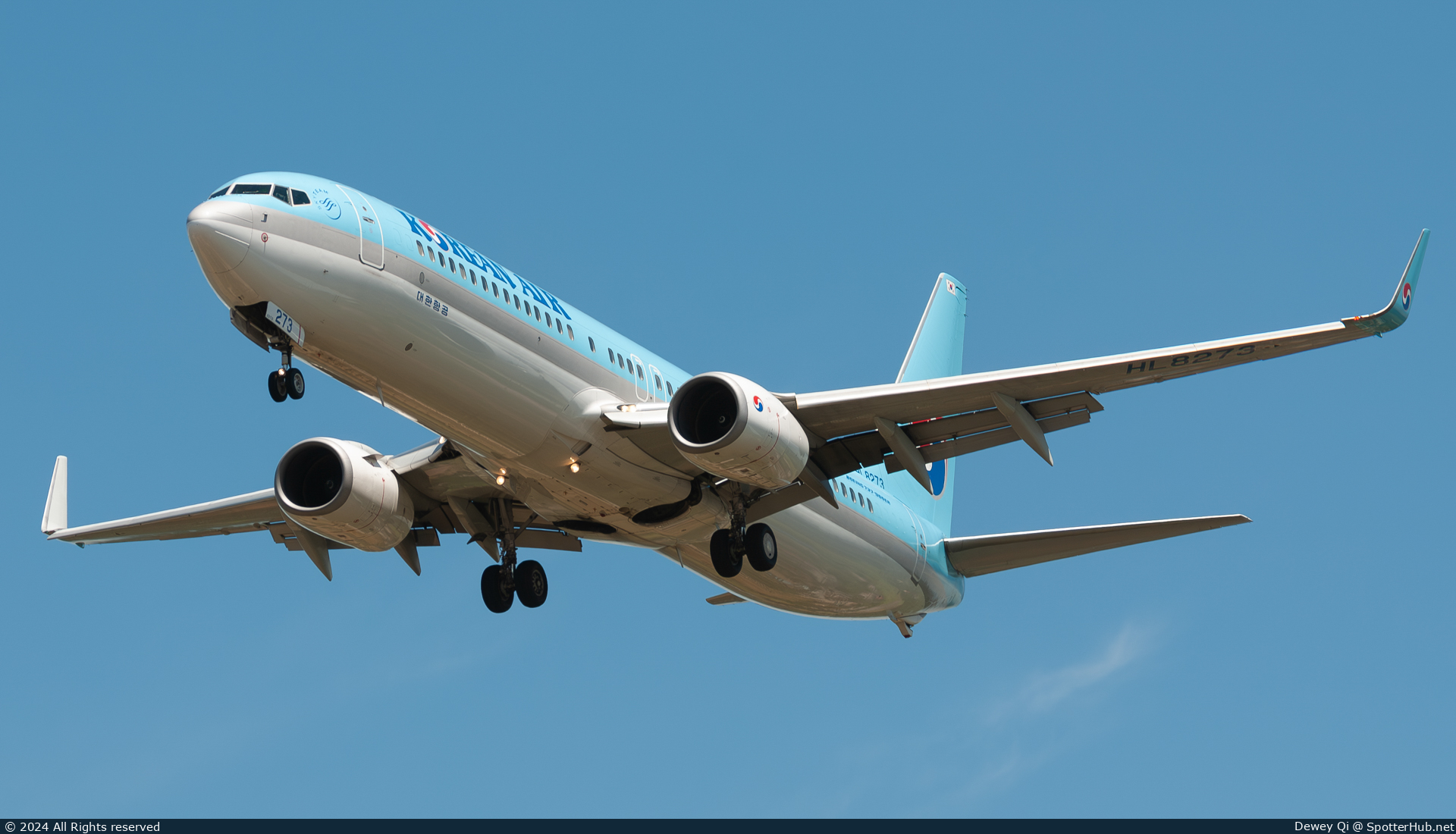Photo of HL8273 - Boeing 737-9B5(ER) operated by Korean Air