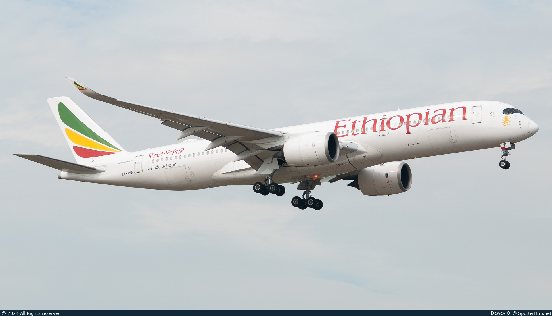 Photo of ET-AVB - Airbus A350-941 operated by Ethiopian Airlines