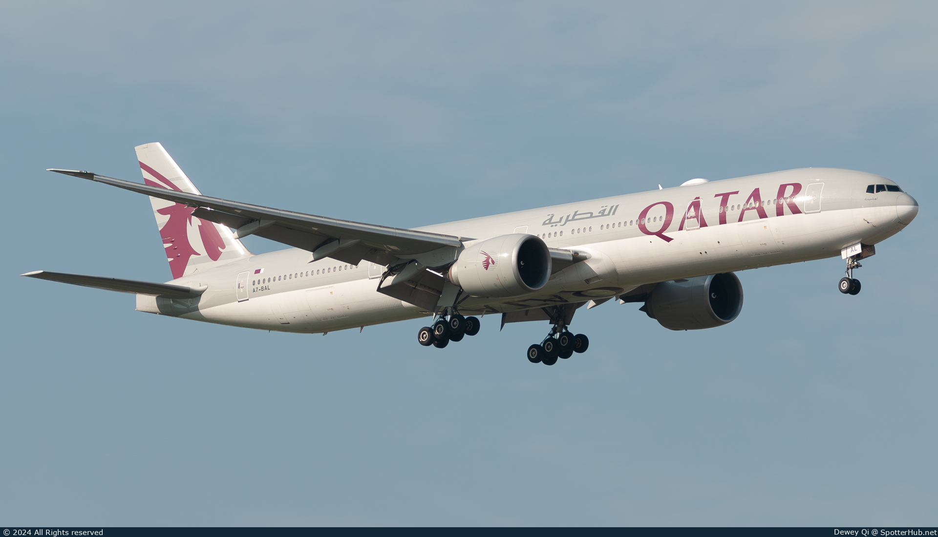 Photo of A7-BAL - Boeing 777-3DZ(ER) operated by Qatar Airways