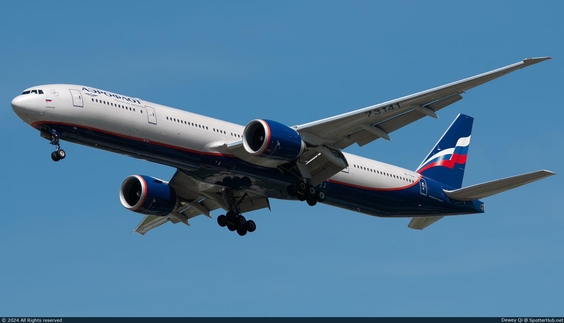 Photo of RA-73141 - Boeing 777-3M0(ER) operated by Aeroflot