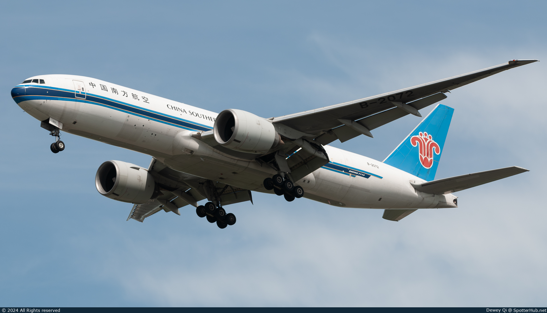 Photo of B-2072 - Boeing 777-F1B operated by China Southern Cargo