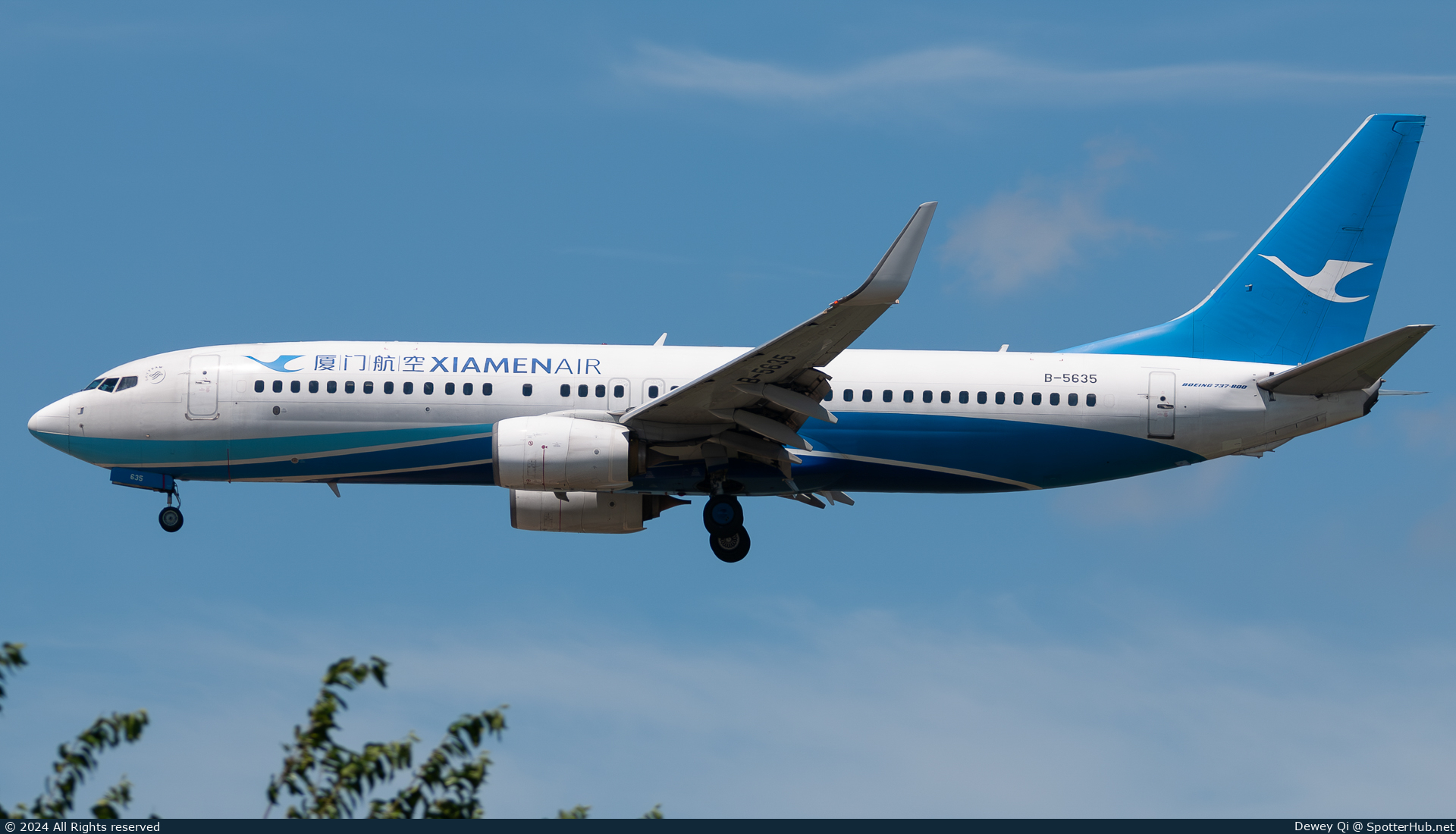 Photo of B-5635 - Boeing 737-85C operated by Xiamen Airlines