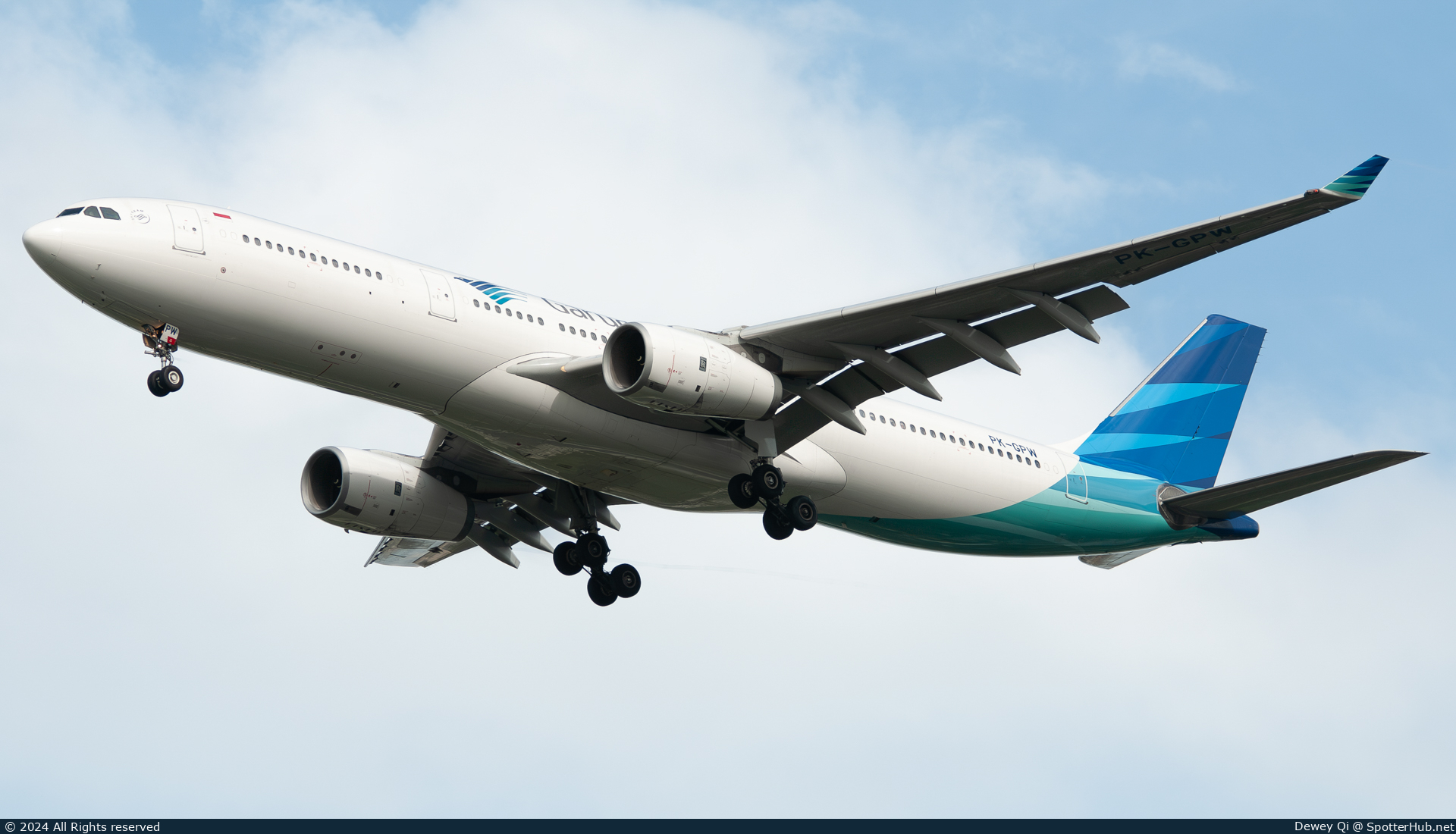 Photo of PK-GPW - Airbus A330-343 operated by Garuda Indonesia