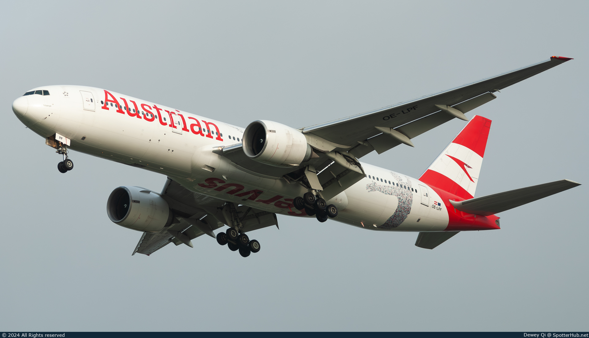 Photo of OE-LPF - Boeing 777-2Q8(ER) operated by Austrian Airlines