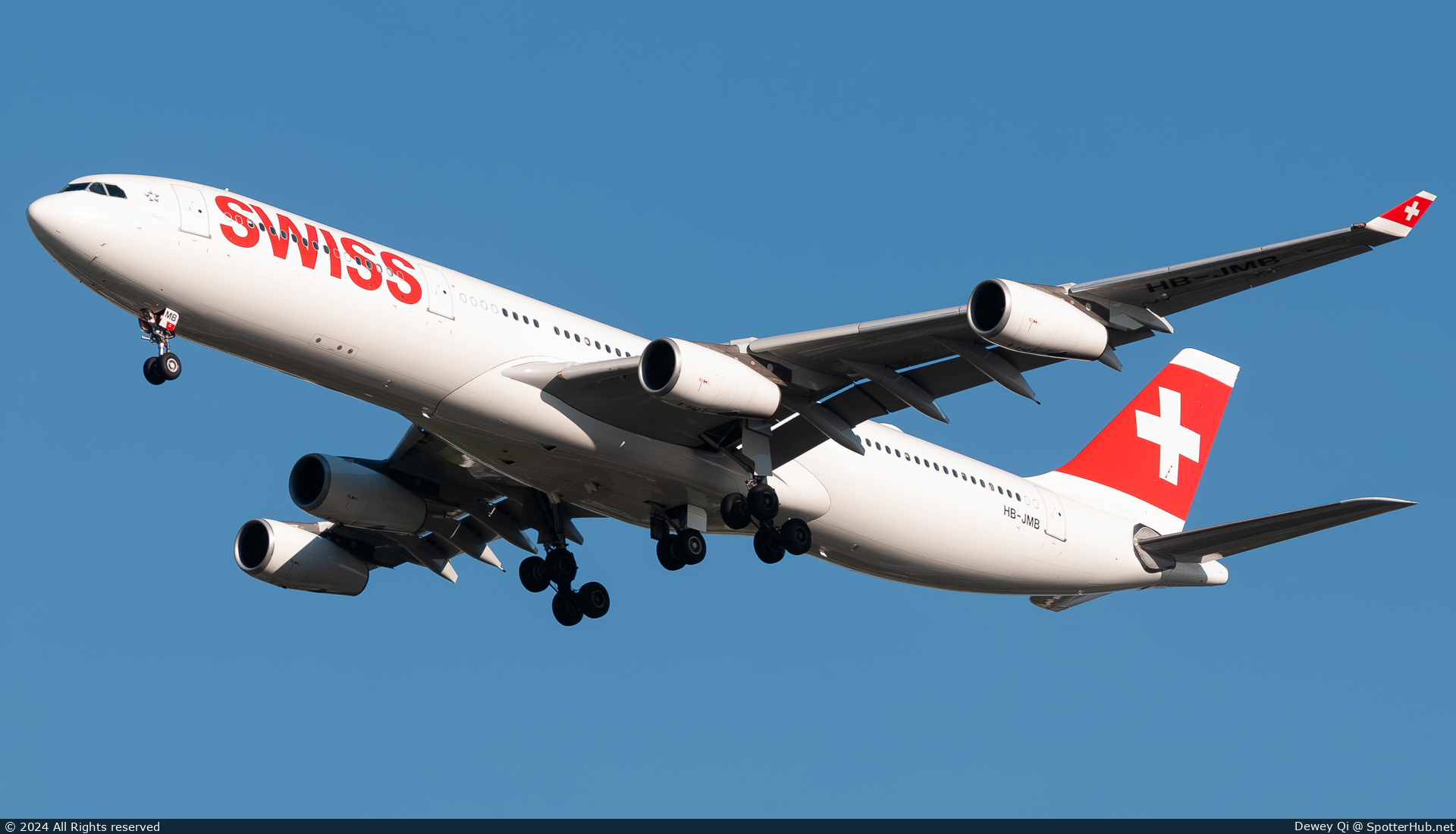 Photo of HB-JMB - Airbus A340-313 operated by Swiss International Air Lines