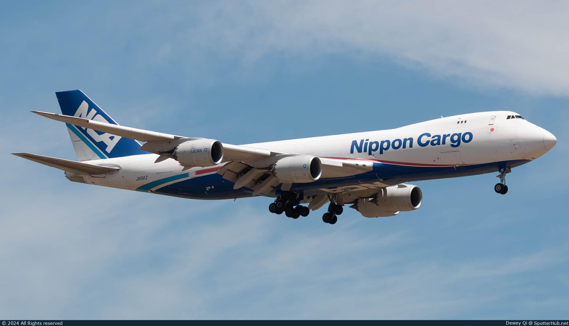 Photo of JA15KZ - Boeing 747-8KZF operated by Nippon Cargo Airlines