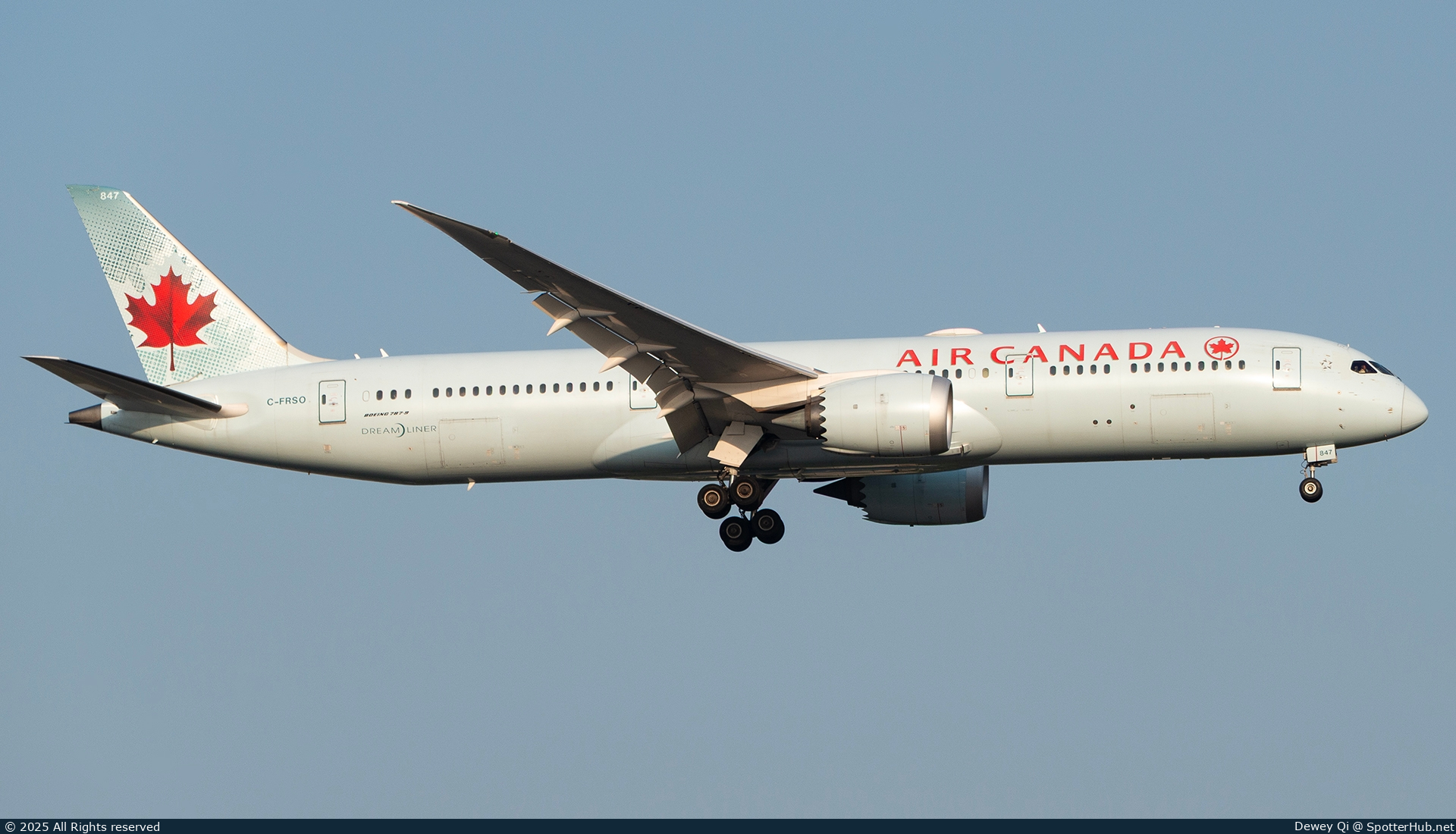 Photo of C-FRSO - Boeing 787-9 Dreamliner operated by Air Canada