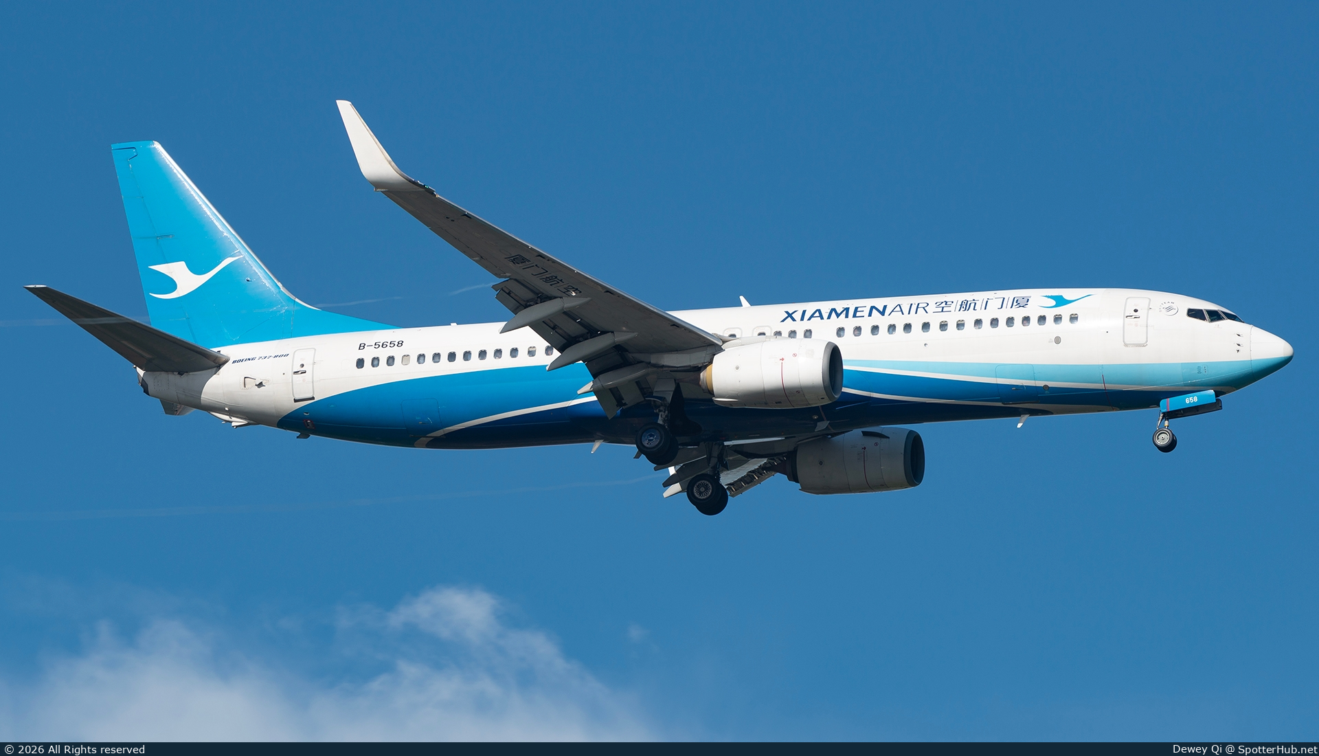 Photo of B-5658 - Boeing 737-85C operated by Xiamen Airlines