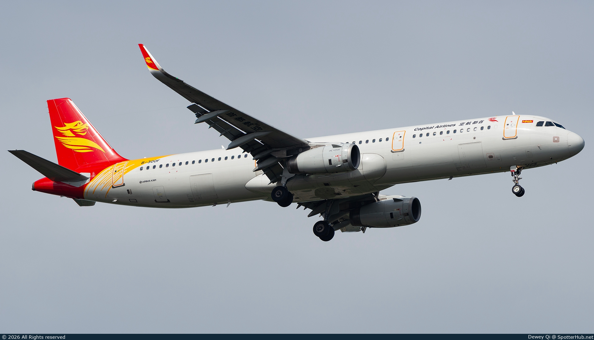 Photo of B-300F - Airbus A321-231 operated by Capital Airlines