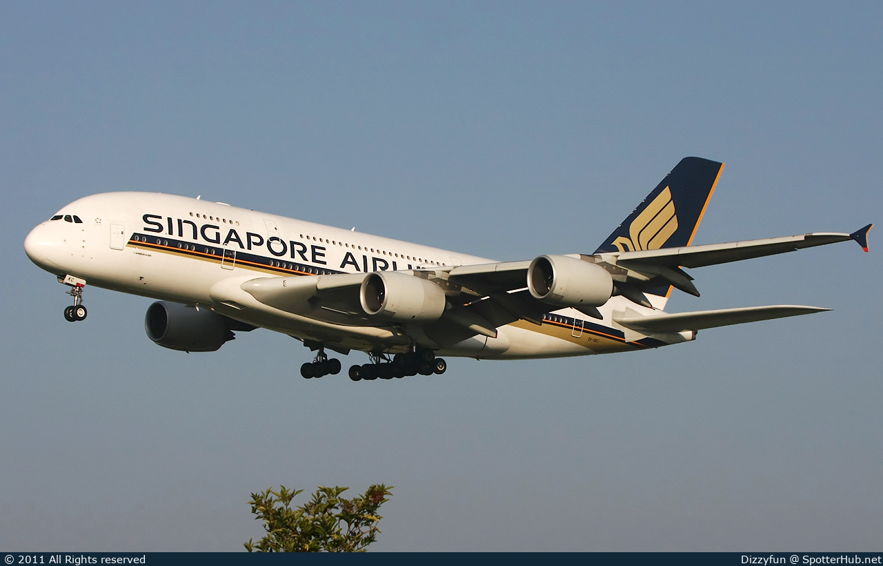 Photo of 9V-SKC - Airbus A380-841 operated by Singapore Airlines