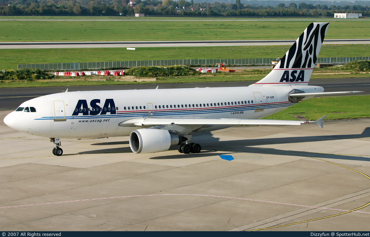 Photo of 5Y-VIP - Airbus A310-308 operated by ASA African Safari Airways
