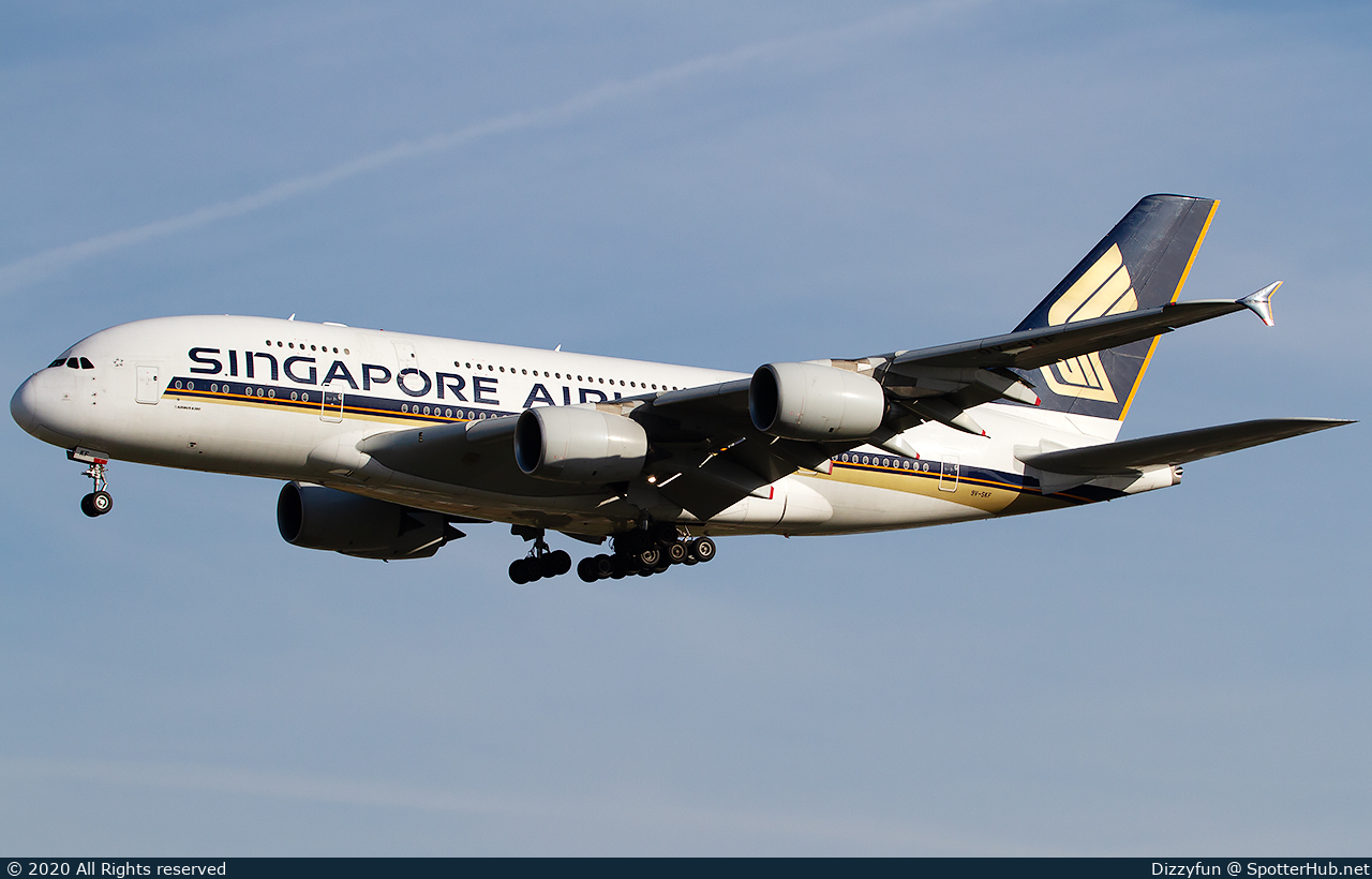 Photo of 9V-SKF - Airbus A380-841 operated by Singapore Airlines