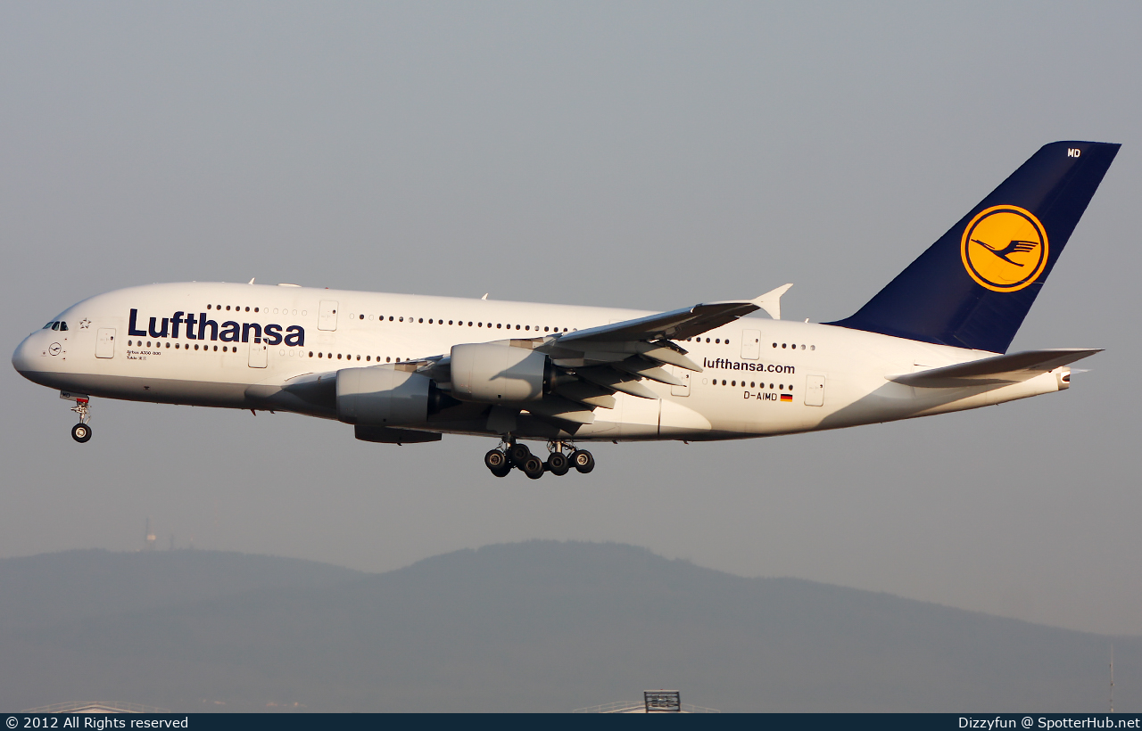 Photo of D-AIMD - Airbus A380-841 operated by Lufthansa