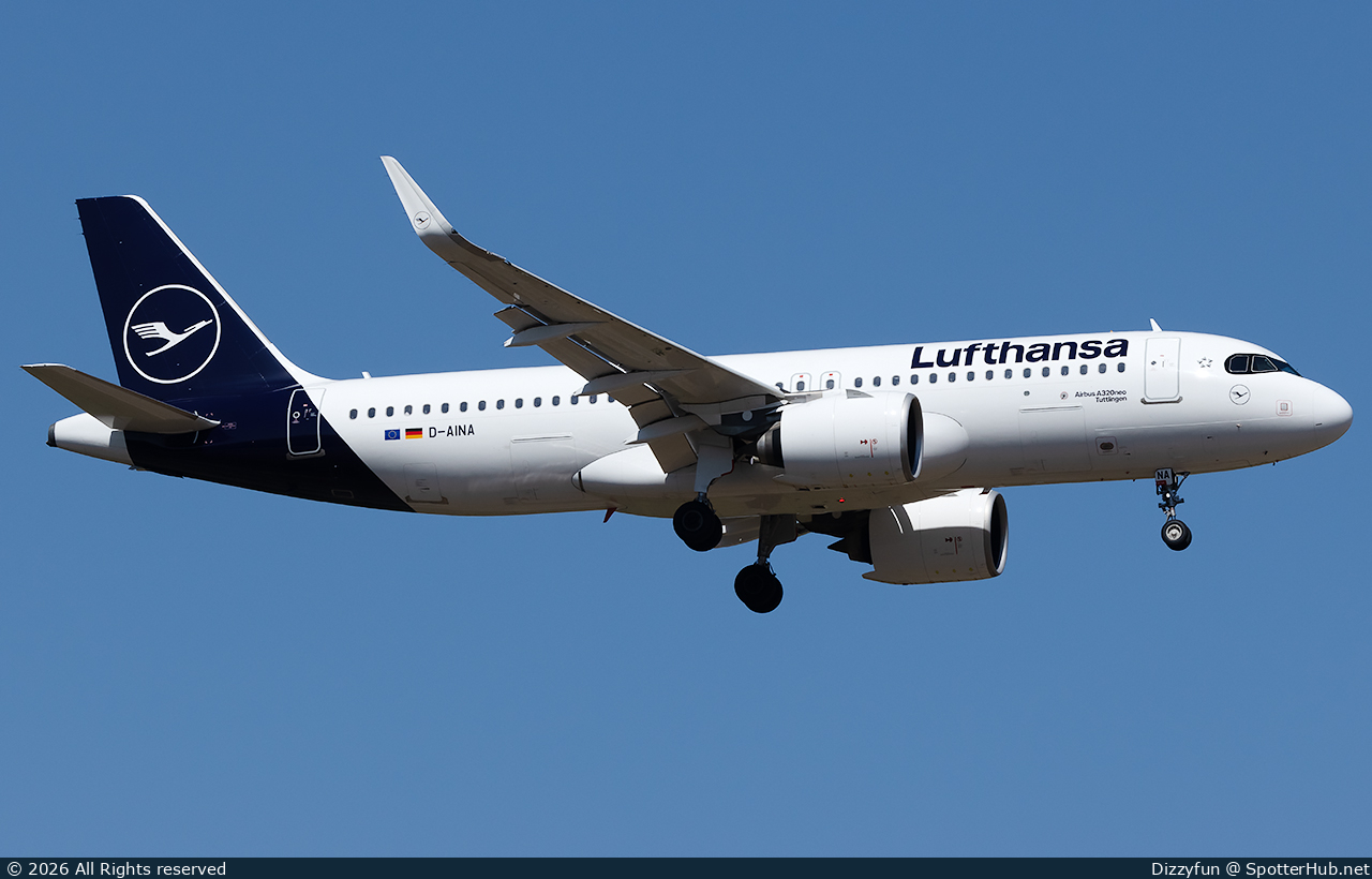 Photo of D-AINA - Airbus A320-271N operated by Lufthansa
