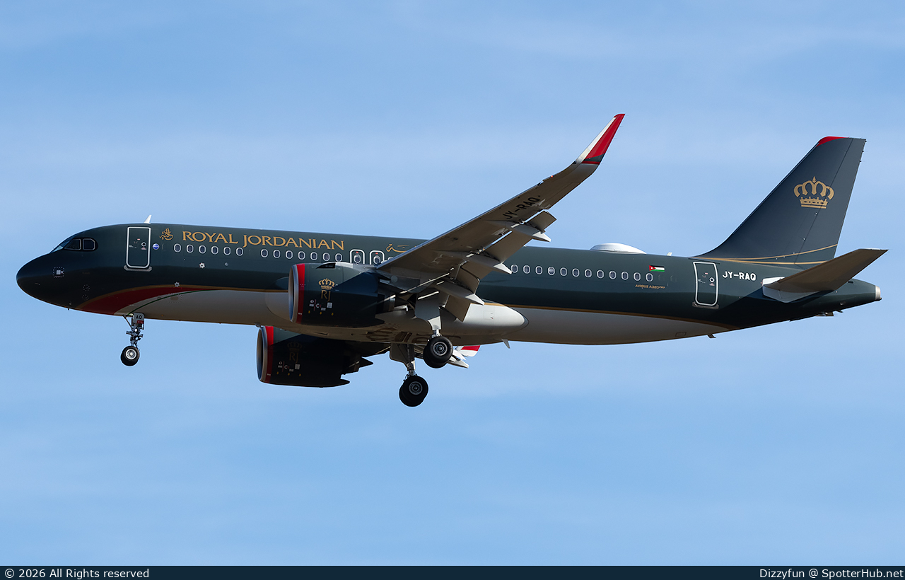 Photo of JY-RAQ - Airbus A320-271N operated by Royal Jordanian Airlines