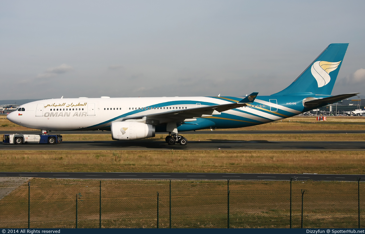 Photo of A4O-DG - Airbus A330-243 operated by Oman Air