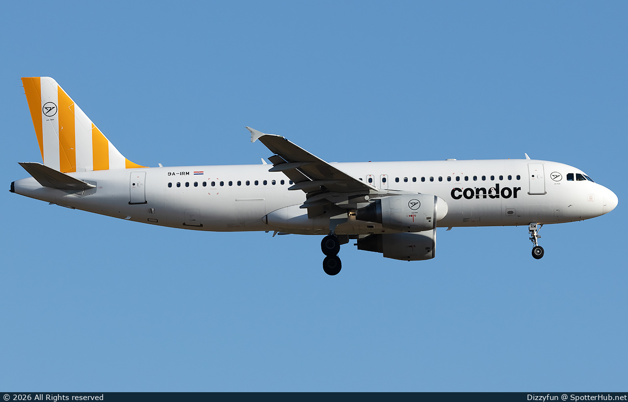 Photo of 9A-IRM - Airbus A320-214 operated by Condor (opb Fly Air41 Airways)