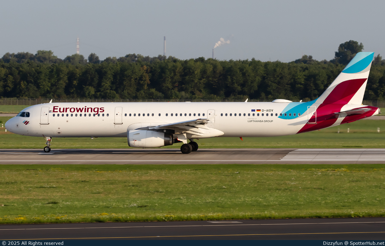 Photo of D-AIDV - Airbus A321-231 operated by Eurowings