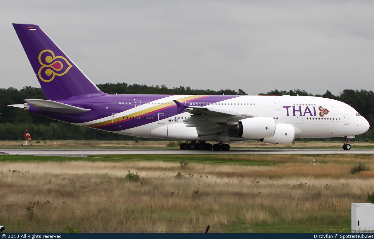 Photo of HS-TUC - Airbus A380-841 operated by Thai Airways International
