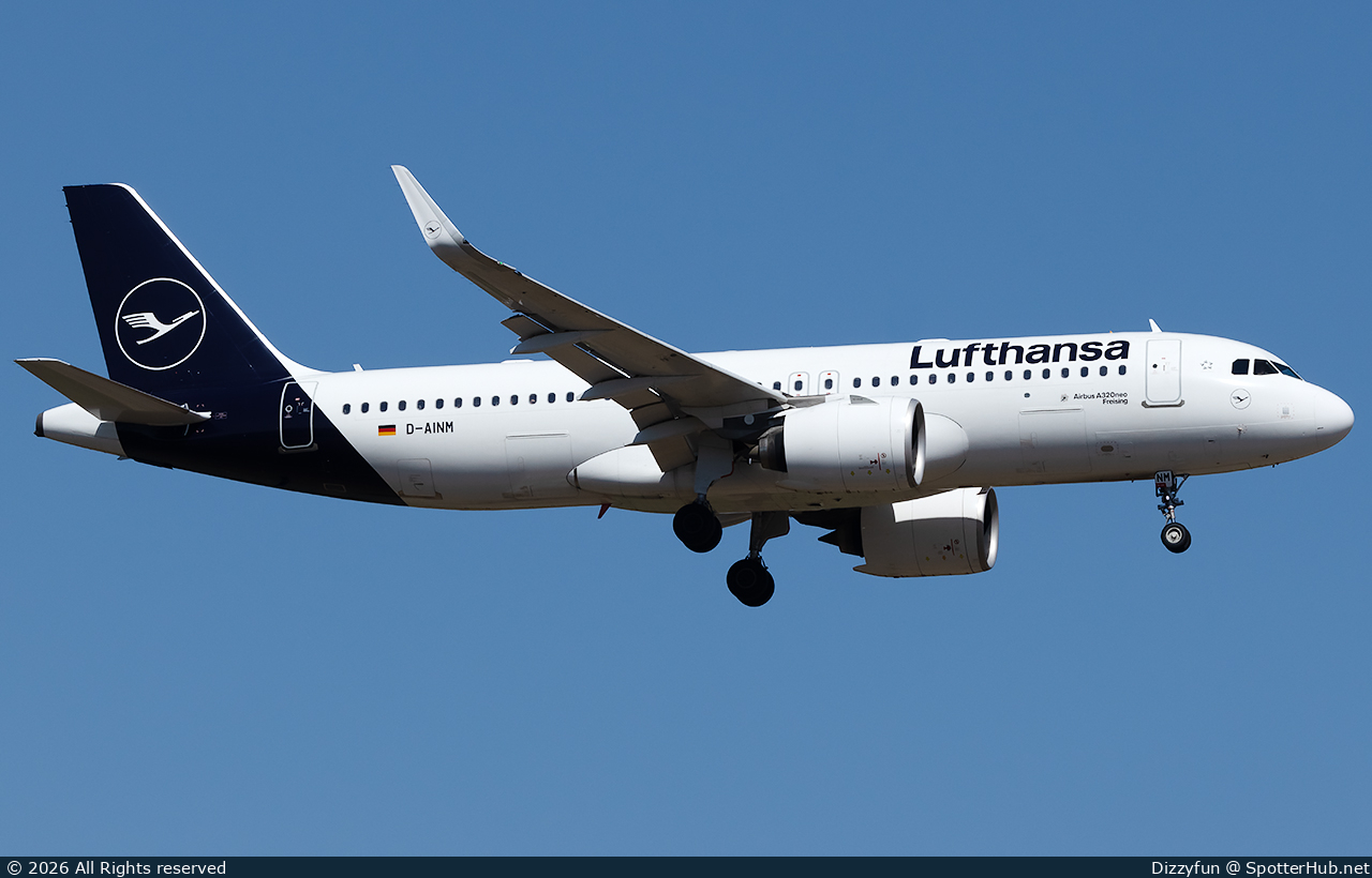 Photo of D-AINM - Airbus A320-271N operated by Lufthansa