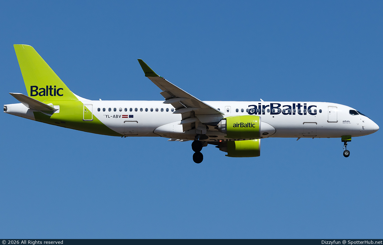 Photo of YL-ABV - Airbus A220-300 operated by airBaltic