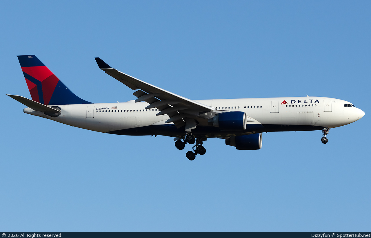 Photo of N856NW - Airbus A330-223 operated by Delta Air Lines