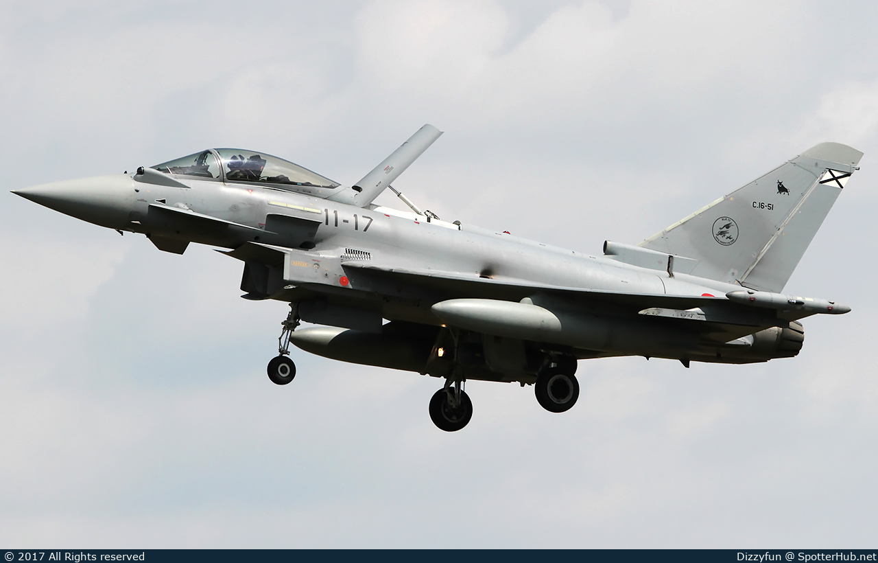 Photo of C.16-51 - Eurofighter Typhoon EF-2000 operated by Spanish Air Force