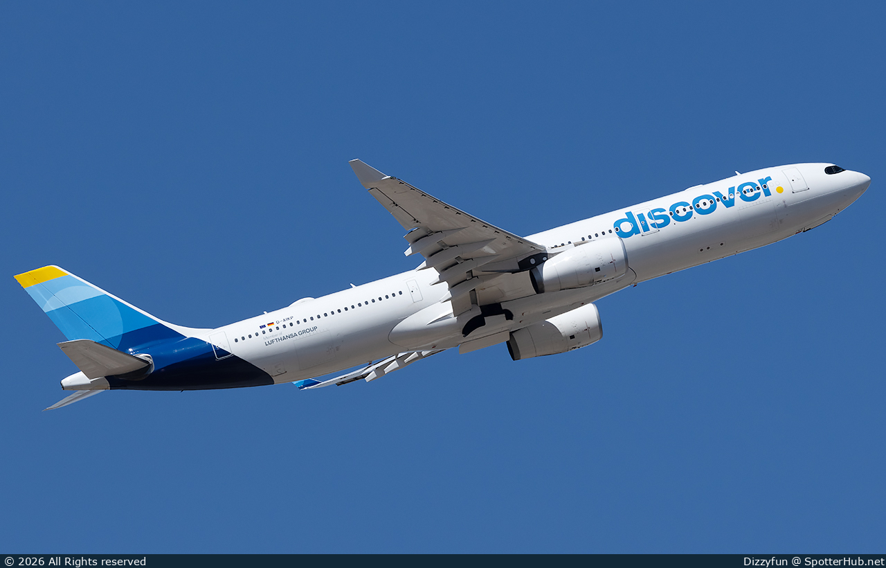 Photo of D-AIKP - Airbus A330-343 operated by Discover Airlines