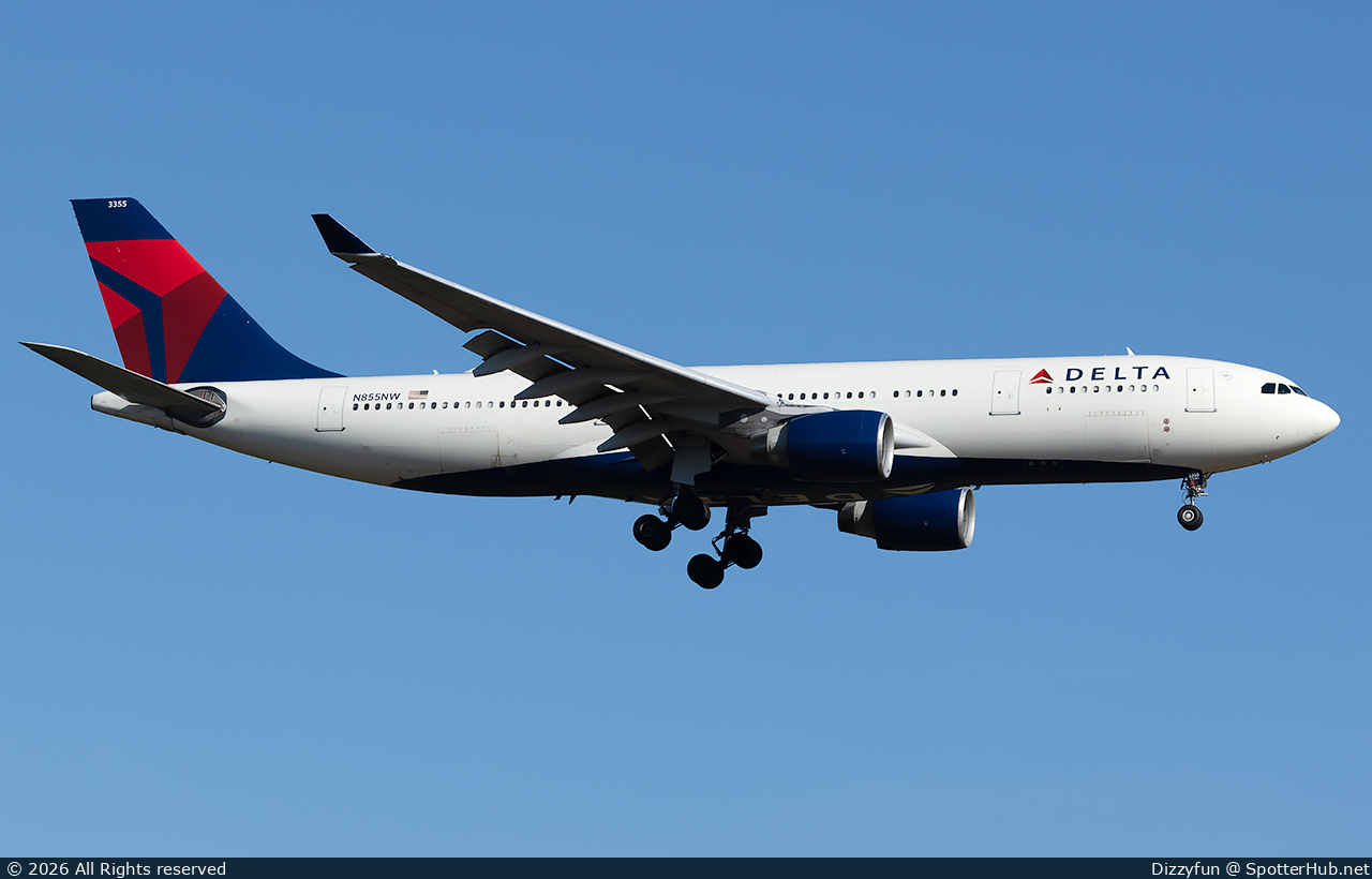 Photo of N855NW - Airbus A330-223 operated by Delta Air Lines