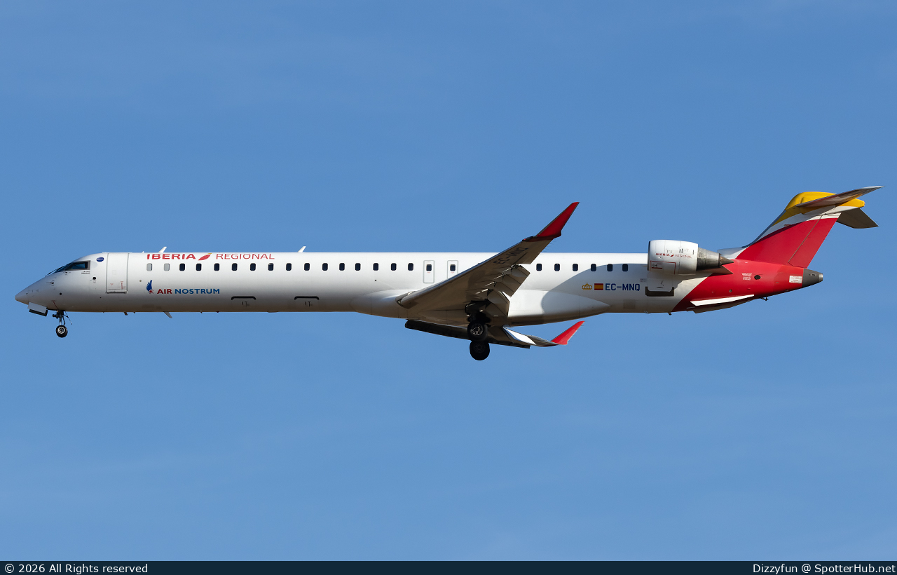 Photo of EC-MNQ - Bombardier CRJ-1000 operated by Iberia Regional (opb Air Nostrum)