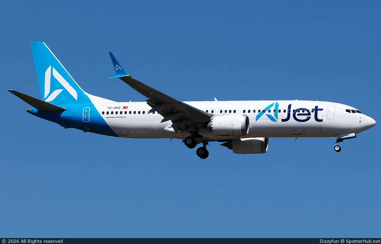 Photo of TC-OHS - Boeing 737 MAX 8 operated by AJet