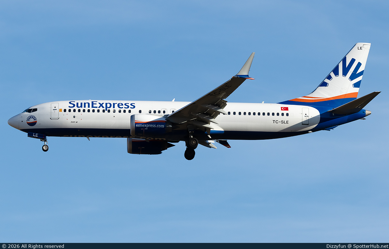 Photo of TC-SLE - Boeing 737 MAX 8 operated by SunExpress