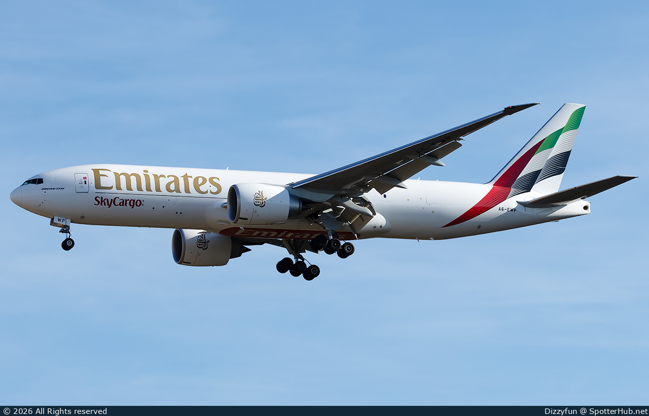 Photo of A6-EWP - Boeing 777-F operated by Emirates SkyCargo