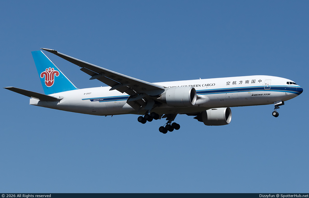 Photo of B-2027 - Boeing 777-F1B operated by China Southern Cargo