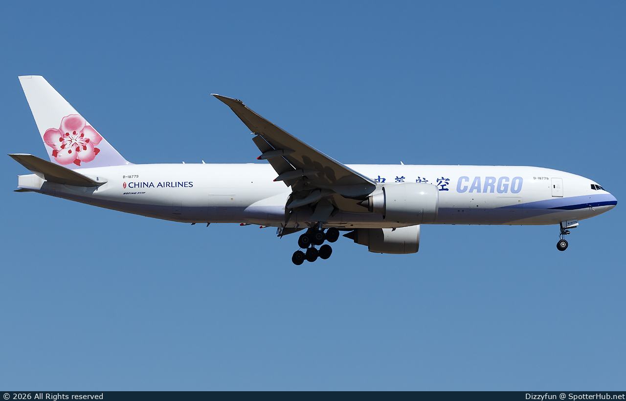 Photo of B-18779 - Boeing 777-F operated by China Airlines Cargo