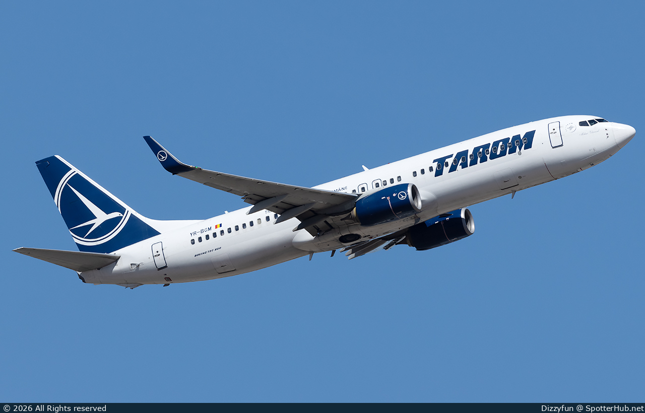 Photo of YR-BGM - Boeing 737-8H6 operated by Tarom - Romanian Air Transport